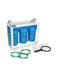 Központi vízszűrő rendszer nyomásmérőkkel