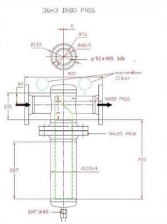Karimás ipari technológiai szűrő DN 65